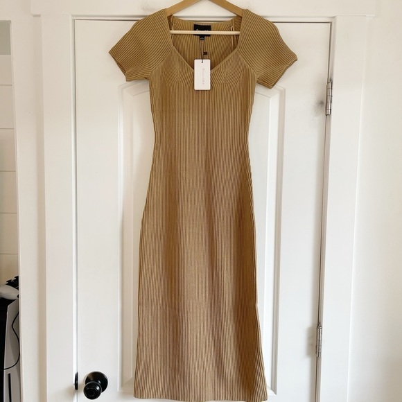 Line & Dot Melissa Sweater Knit Midi Dress - S - Picture 5 of 7